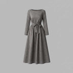 Airy Linen Maxi Dress with Wrap Detail — view 2
