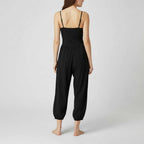 Backless Wide-Leg Jumpsuit with Spaghetti Straps — view 4