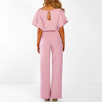 Cinched-Waist Wide-Leg Jumpsuit — view 4