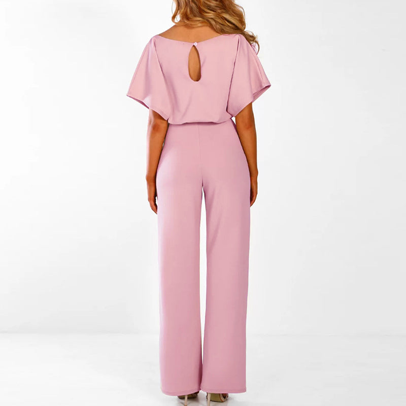 Cinched-Waist Wide-Leg Jumpsuit — view 4