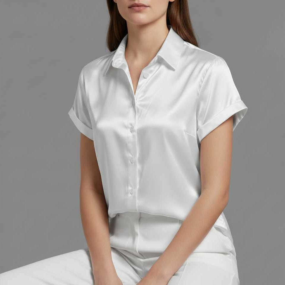 Crisp White Blouse for the Office — view 3