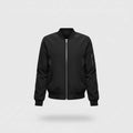 Cropped Zip-Up Bomber Jacket