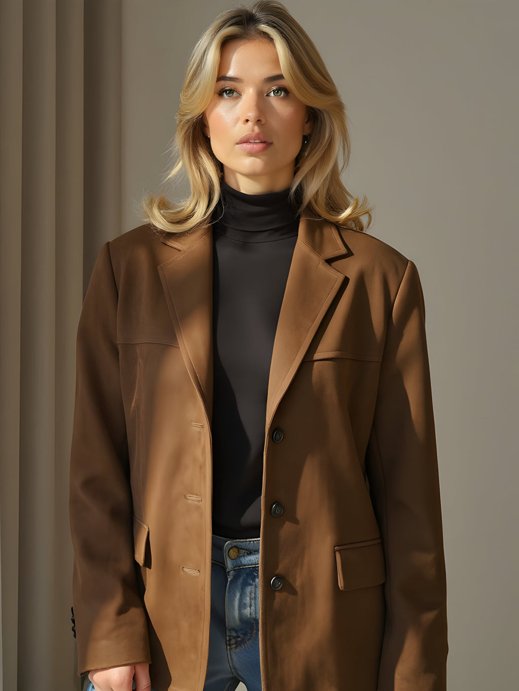 Everyday Suede-Finish Lightweight Jacket — view 5