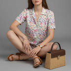 Floral Print Blouse with Vintage Flair — view 3