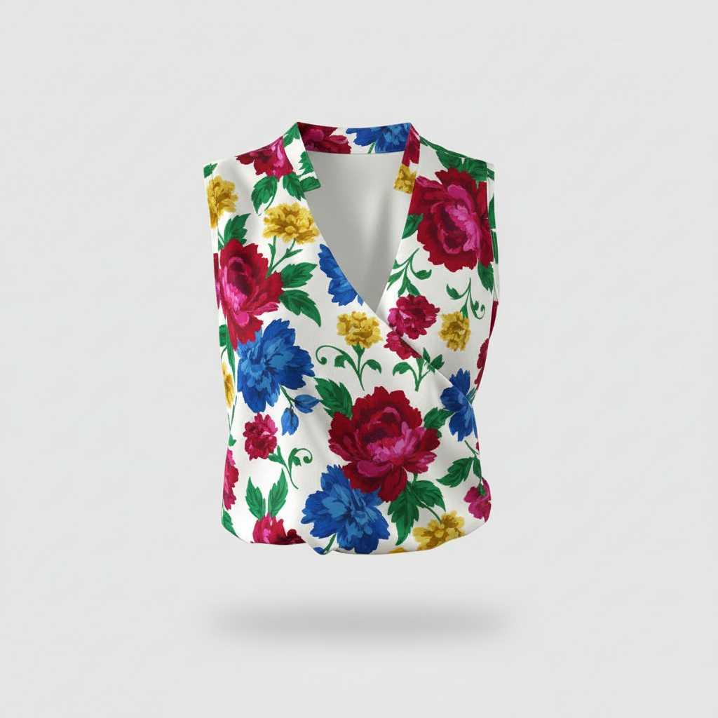 Flowy V-Neck Going-Out Top — view 10