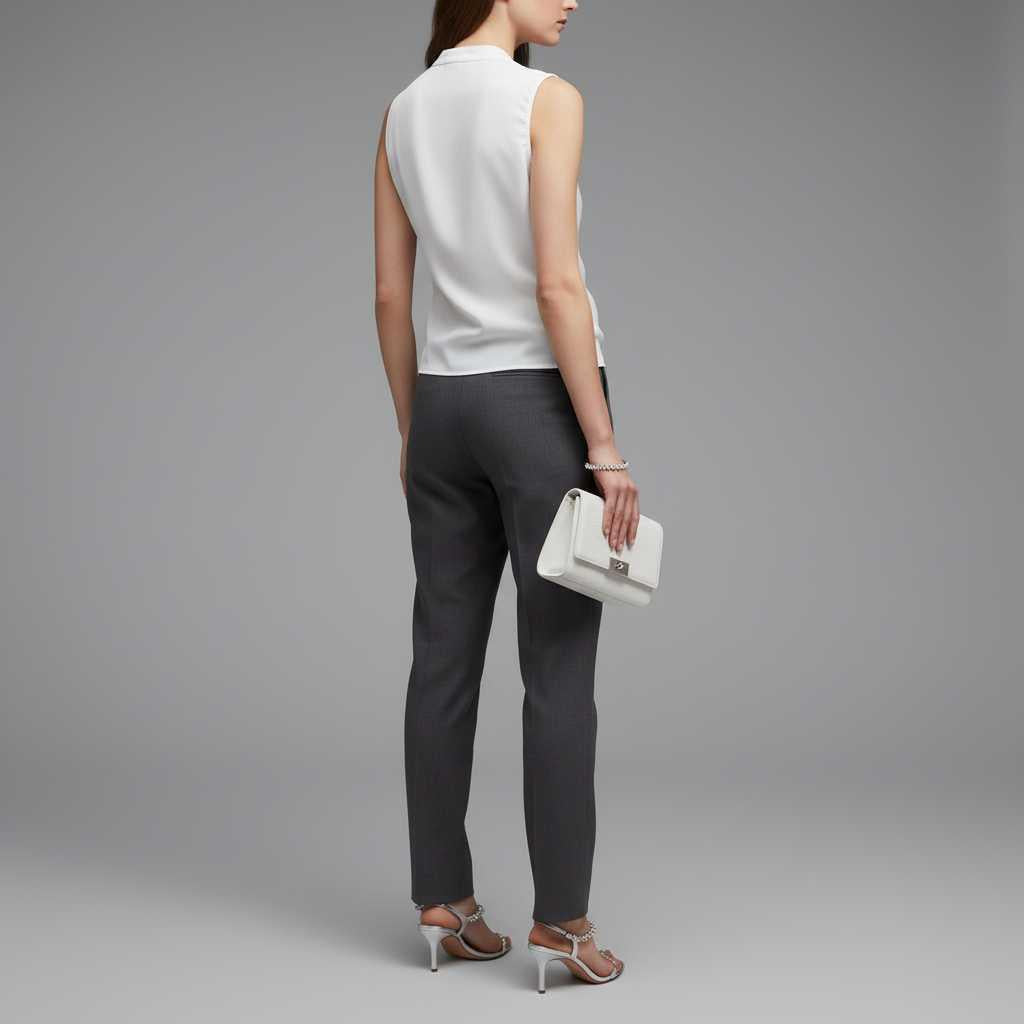 Flowy V-Neck Going-Out Top — view 4