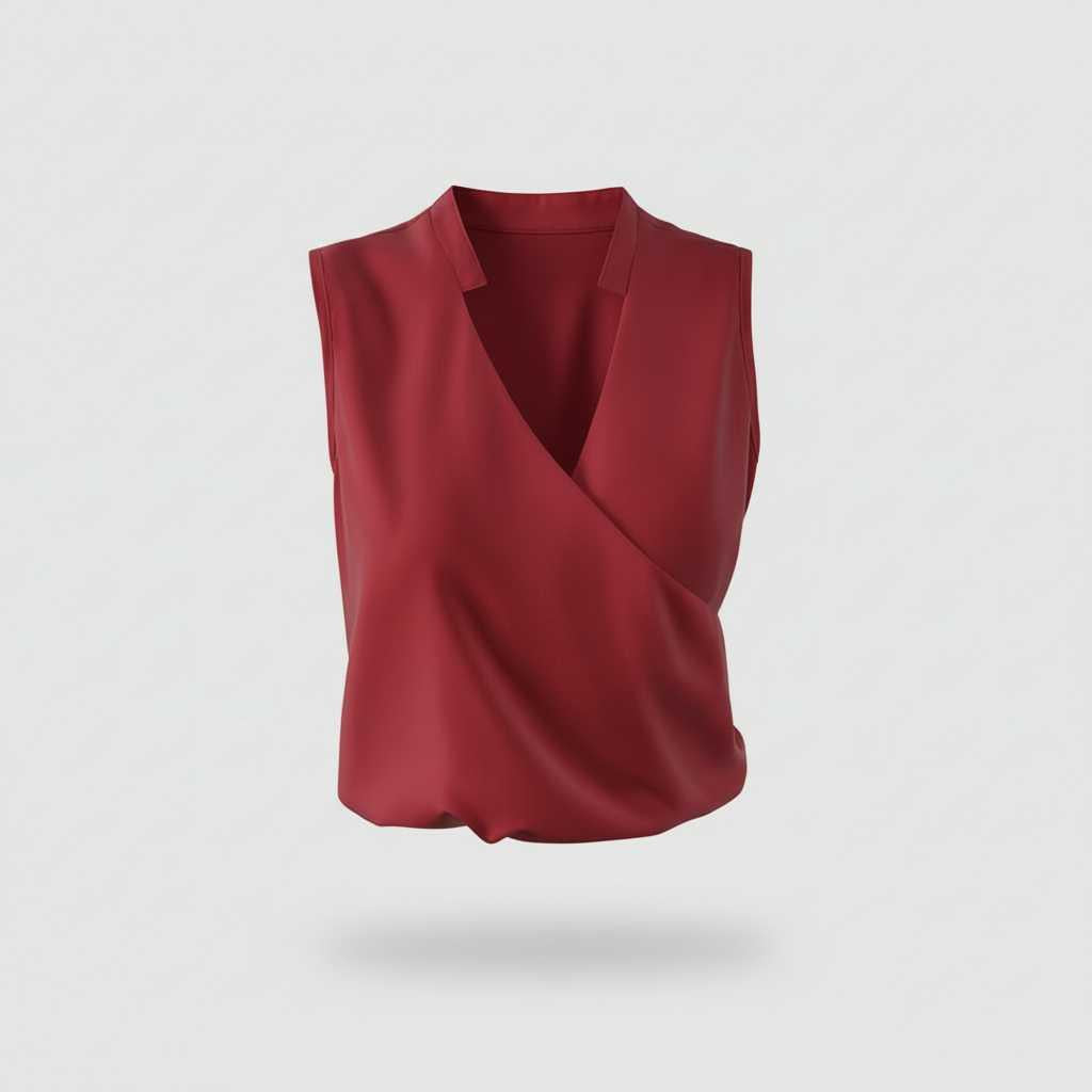 Flowy V-Neck Going-Out Top — view 7