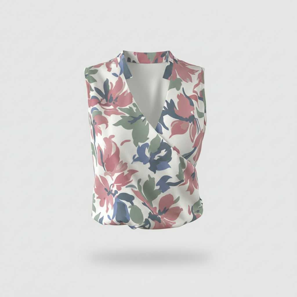 Flowy V-Neck Going-Out Top — view 8