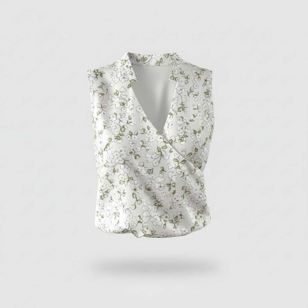 Flowy V-Neck Going-Out Top — view 9