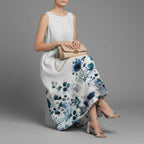 Garden Floral A-Line Midi Dress — view 3