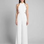 Halter Neck Jumpsuit with Wide-Leg Silhouette