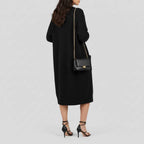 Longline Knit Cardigan in Soft Gray — view 4