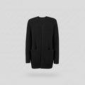 Longline Knit Cardigan in Soft Gray