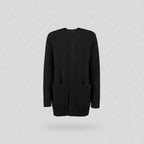 Longline Knit Cardigan in Soft Gray