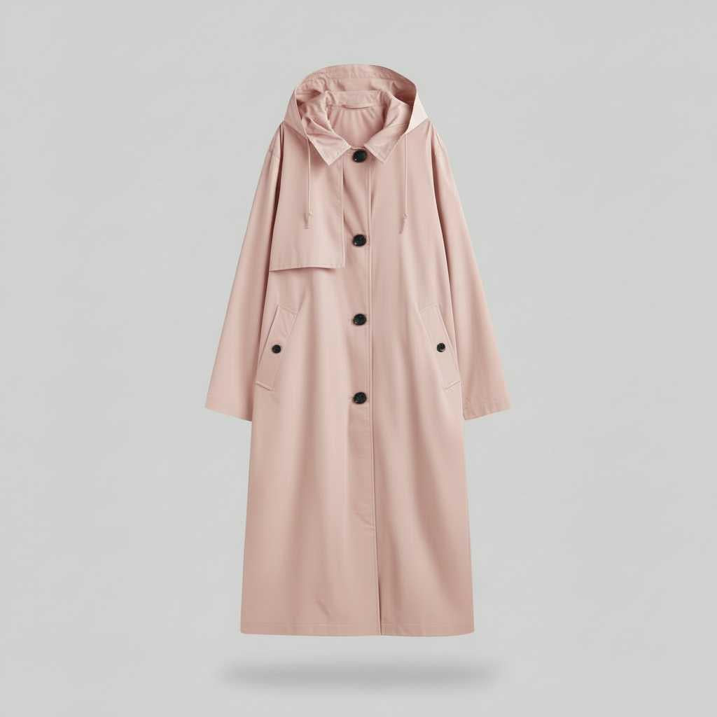 Longline Trench Coat with Relaxed Fit — view 11