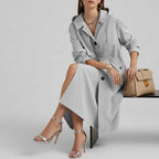 Longline Trench Coat with Relaxed Fit — view 3