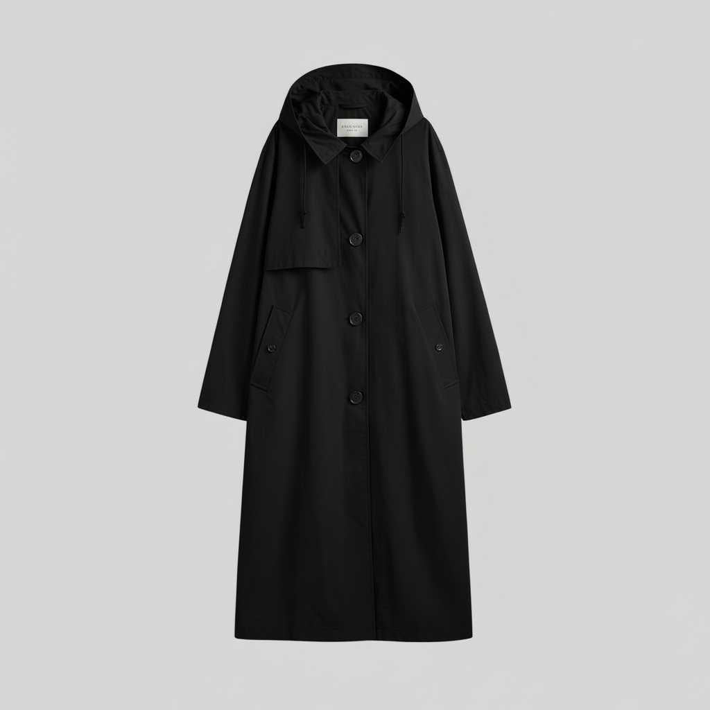 Longline Trench Coat with Relaxed Fit — view 6
