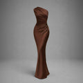 One-Shoulder Draped Maxi Dress for Special Occasions — view 2
