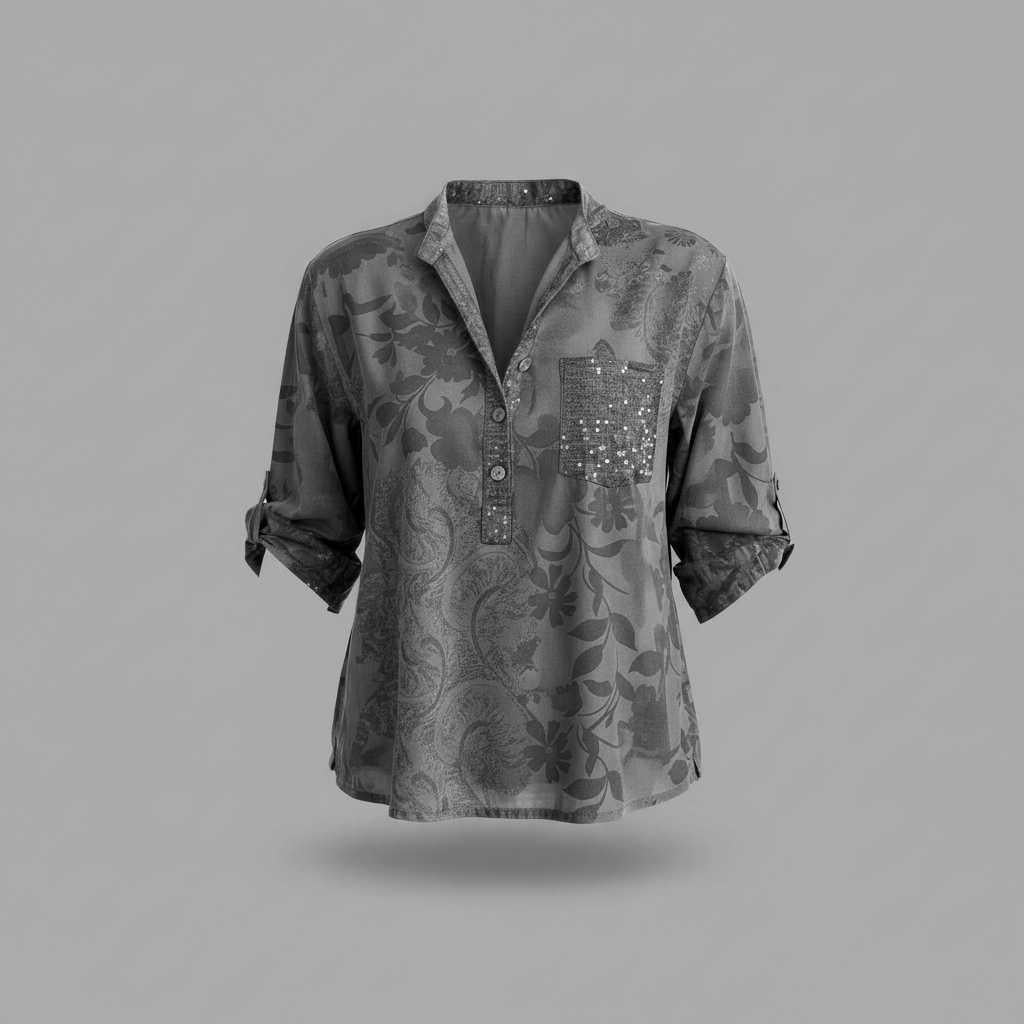 Polished Long Sleeve Blouse for Work & Weekend — view 4