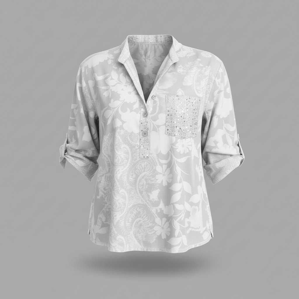 Polished Long Sleeve Blouse for Work & Weekend — view 5