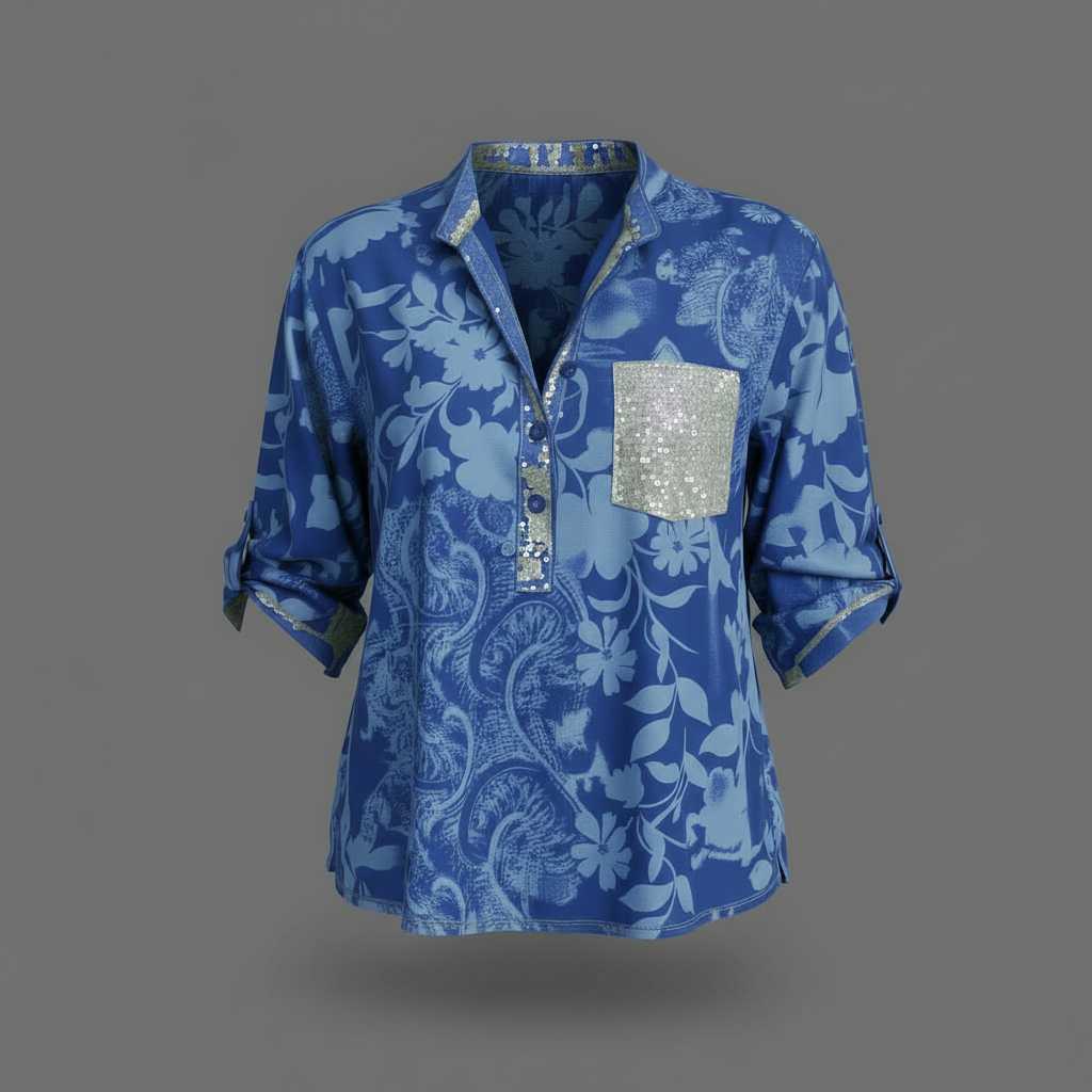 Polished Long Sleeve Blouse for Work & Weekend — view 7