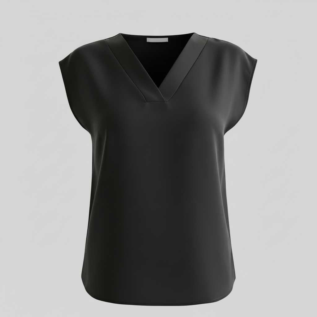 Relaxed V-Neck Blouse for Warm Days — view 7