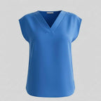 Relaxed V-Neck Blouse for Warm Days
