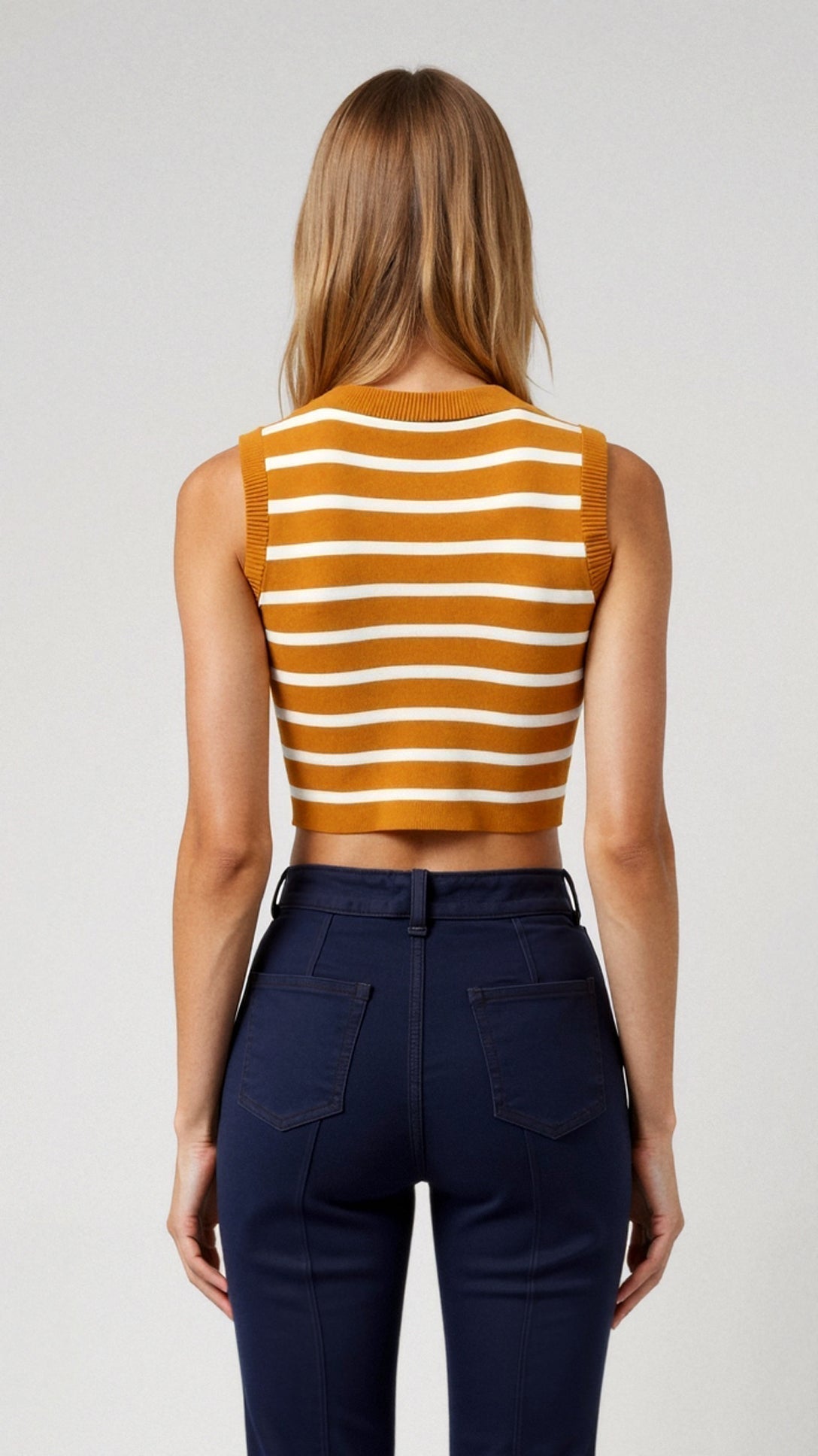 Sailor Stripe Ribbed Tank — view 3