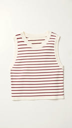 Sailor Stripe Ribbed Tank — view 8