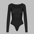 Sculpting Long-Sleeve Bodysuit with Seamless Finish — view 2