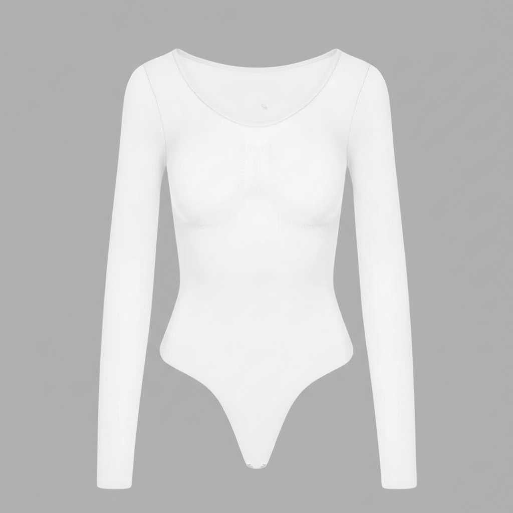 Sculpting Long-Sleeve Bodysuit with Seamless Finish — view 6