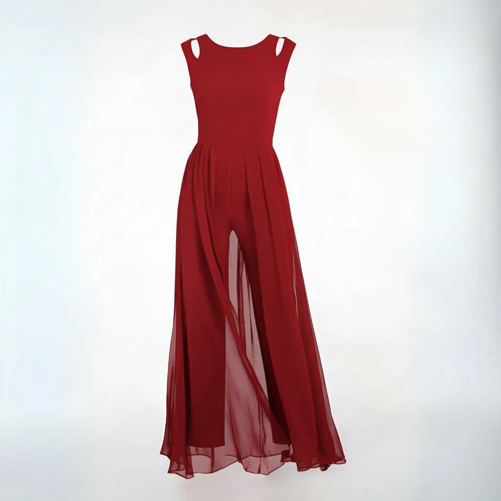 Sleeveless Wide-Leg Jumpsuit in Black — view 5