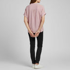 Soft Cotton V-Neck Short Sleeve Tee — view 5