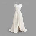 Two-Piece Lace Bridal Set with Flowing Maxi Skirt — view 2