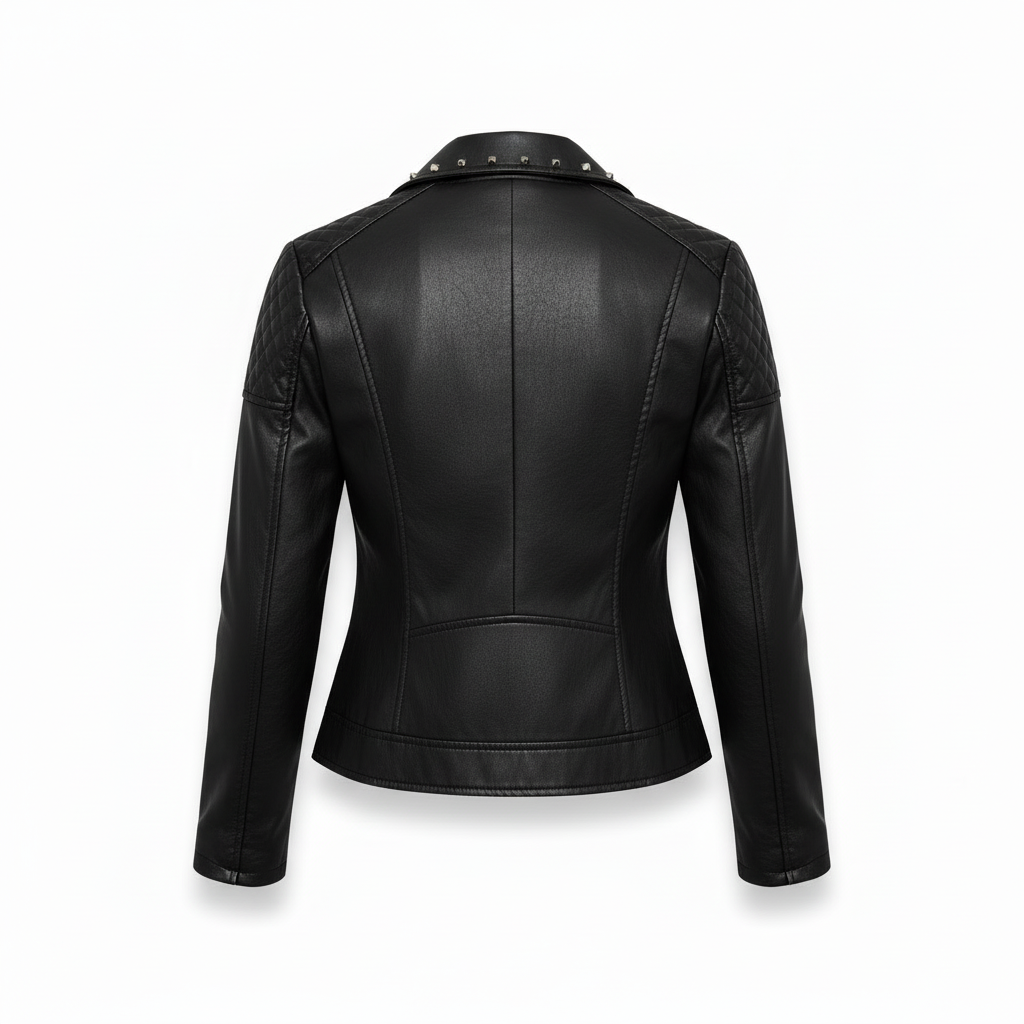 Vegan Leather Moto Jacket — view 2