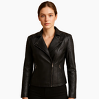Vegan Leather Moto Jacket — view 3