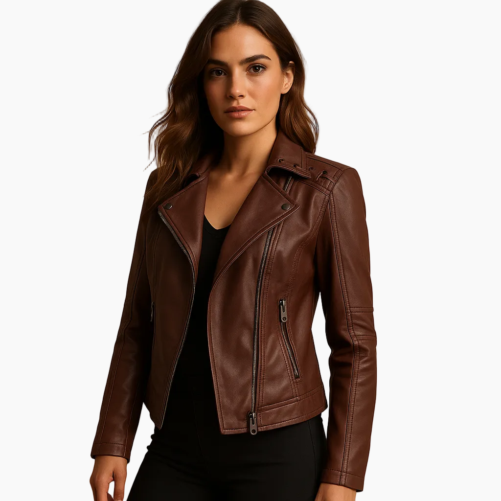 Vegan Leather Moto Jacket — view 4