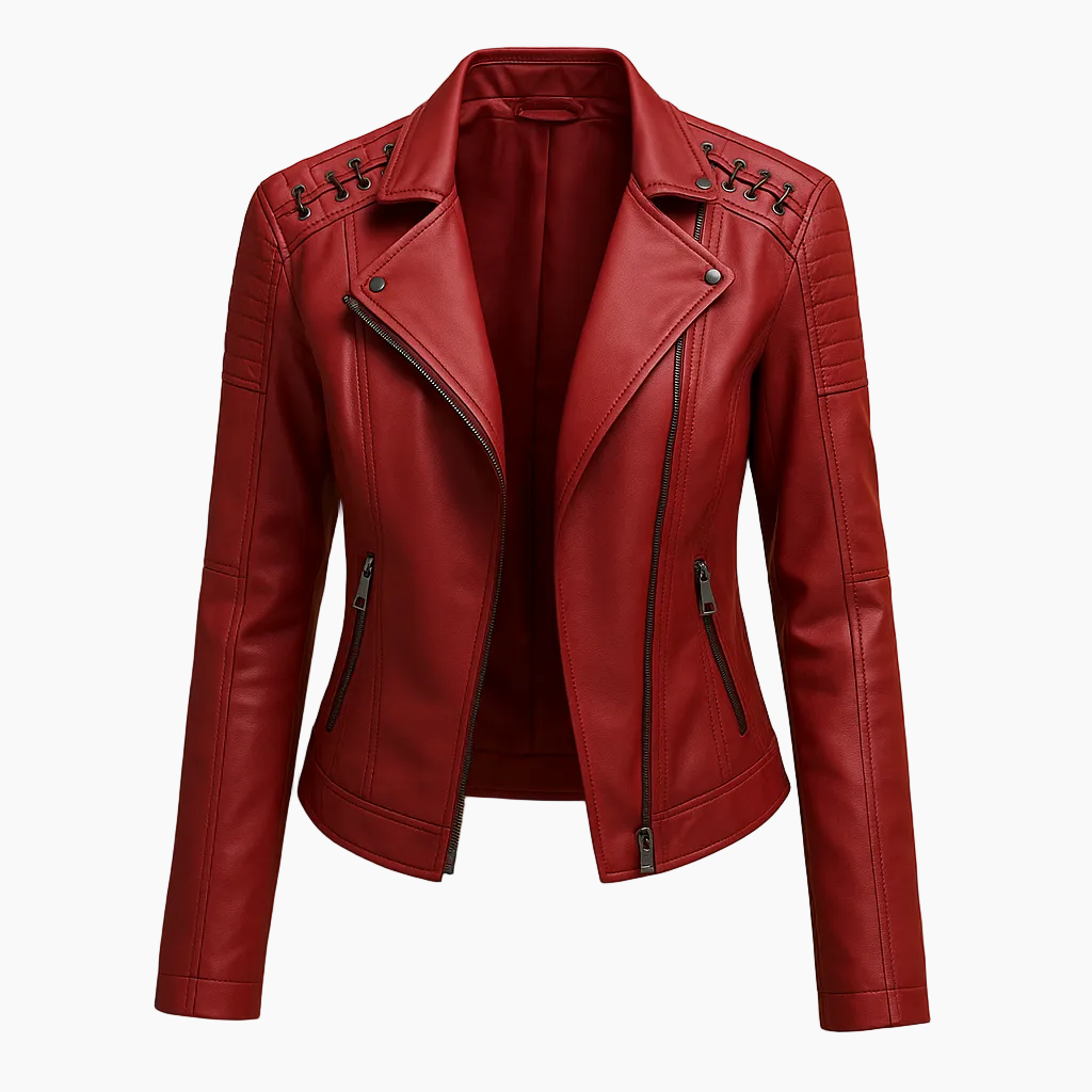 Vegan Leather Moto Jacket — view 6