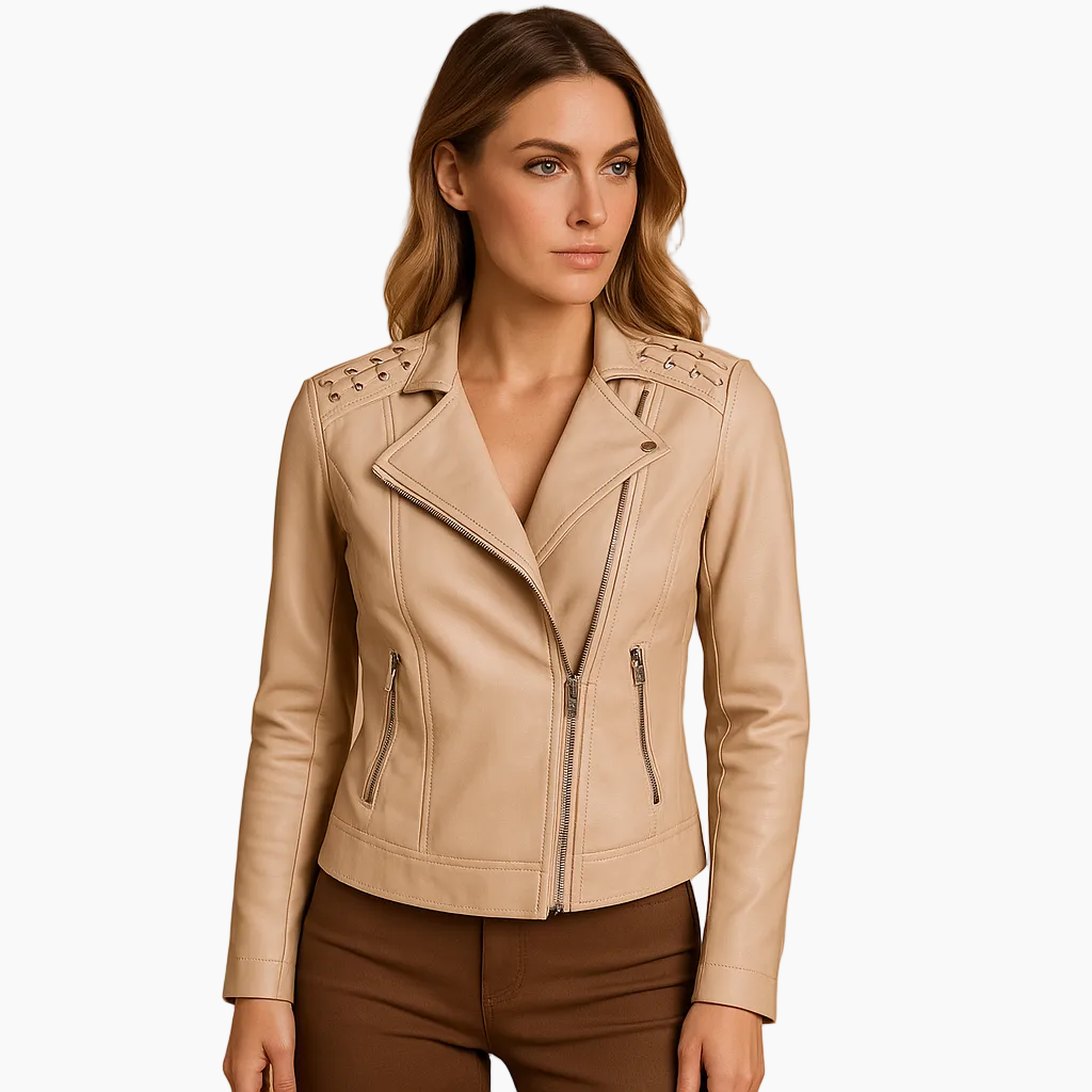 Vegan Leather Moto Jacket — view 7