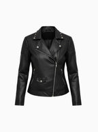 Vegan Leather Moto Jacket