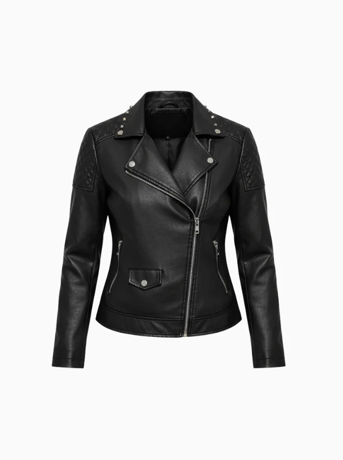 Vegan Leather Moto Jacket