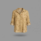 Vintage-Inspired Long Sleeve Button Blouse — view 6