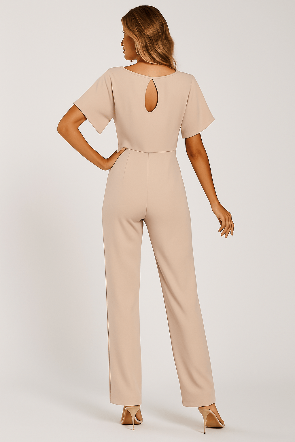 Wide-Leg One-Piece with Statement Belt — view 4